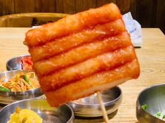 黏在一起的年糕-姜虎东白丁烤肉(苏州中心店)