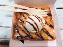 香草冰淇淋厚吐司-阿信厚吐司(曾厝垵店)