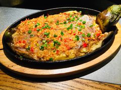 铁板烤大茄-探鱼·鲜青椒爽麻烤鱼(银泰城店)