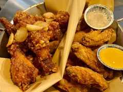 炸鸡一半一半-富乐满韩国正宗炸鸡韩国料理(虹泉路店)