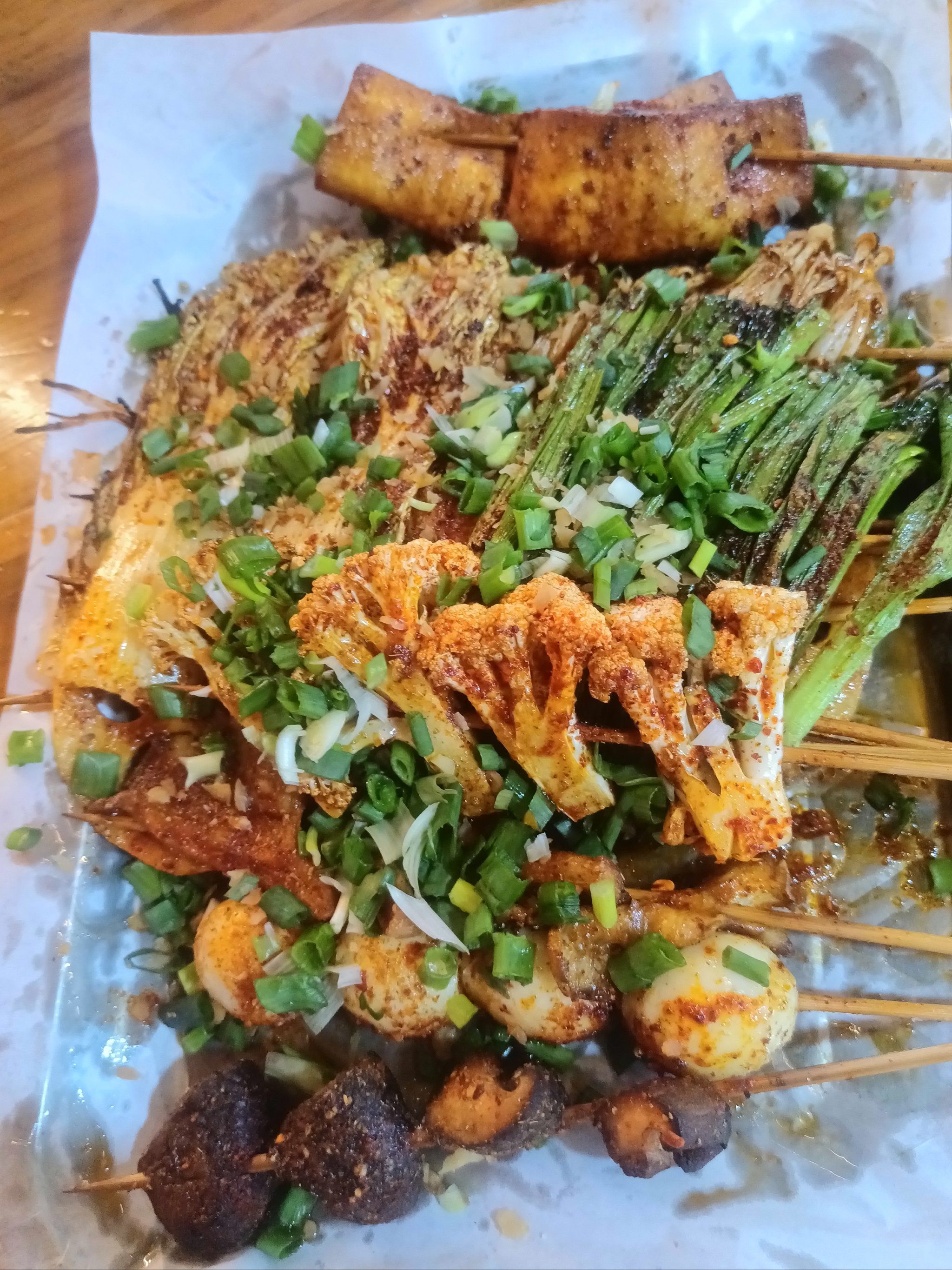 一元一串的素菜[笑脸]