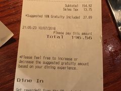 账单-RED LOBSTER(中城西店)