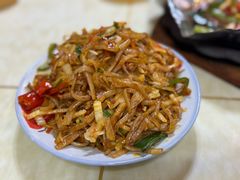 炒豆皮-老周夜市(航空路店)