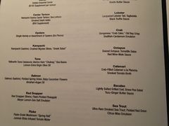 菜单-Le Bernardin