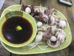 芥末白灼八爪鱼-贞姨美食·老字号海鲜大排档