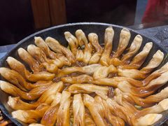 排骨豆角卷子-华盛园卷子王农家菜水库鱼