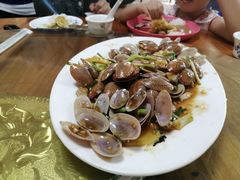 姜葱炒沙甲-田源农家饭店·窑鸡王·海鲜(东部湾·融创店)