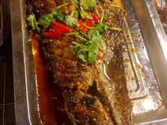 浇汁鳕鱼-特色油边心管烤串