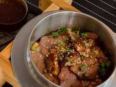 爆香和牛舌鹅肝盖饭-花见无国界料理(科林楼店)