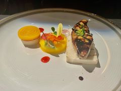 法式煎鸭肝配苹果泥无花果面包-Olive橄榄花园漂亮饭主题布置餐厅(大望路店)