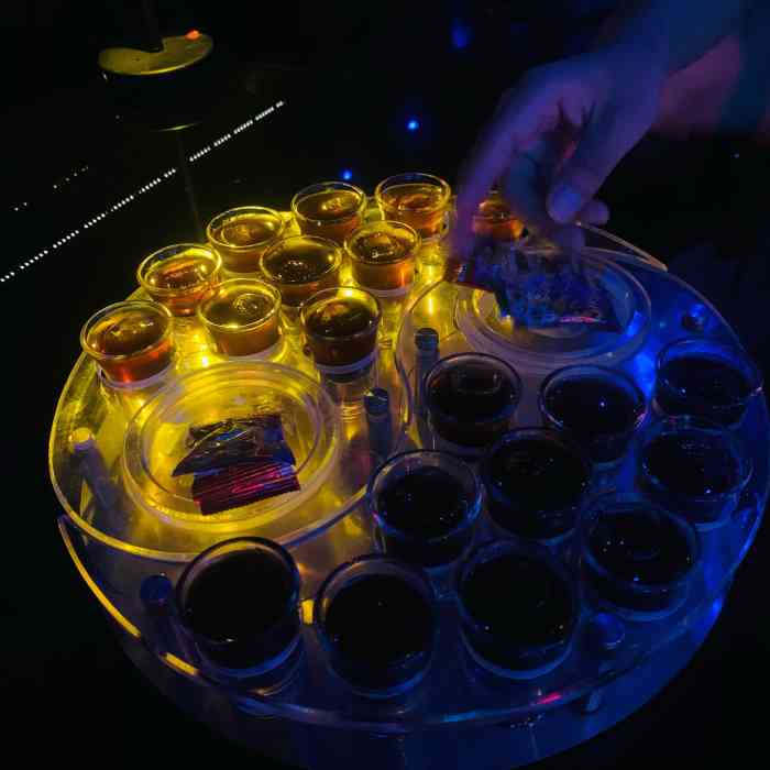 贰麻酒馆斗酒场(正弘城店)-"[薄荷]环境:网红风格装修,灯光暧昧,.