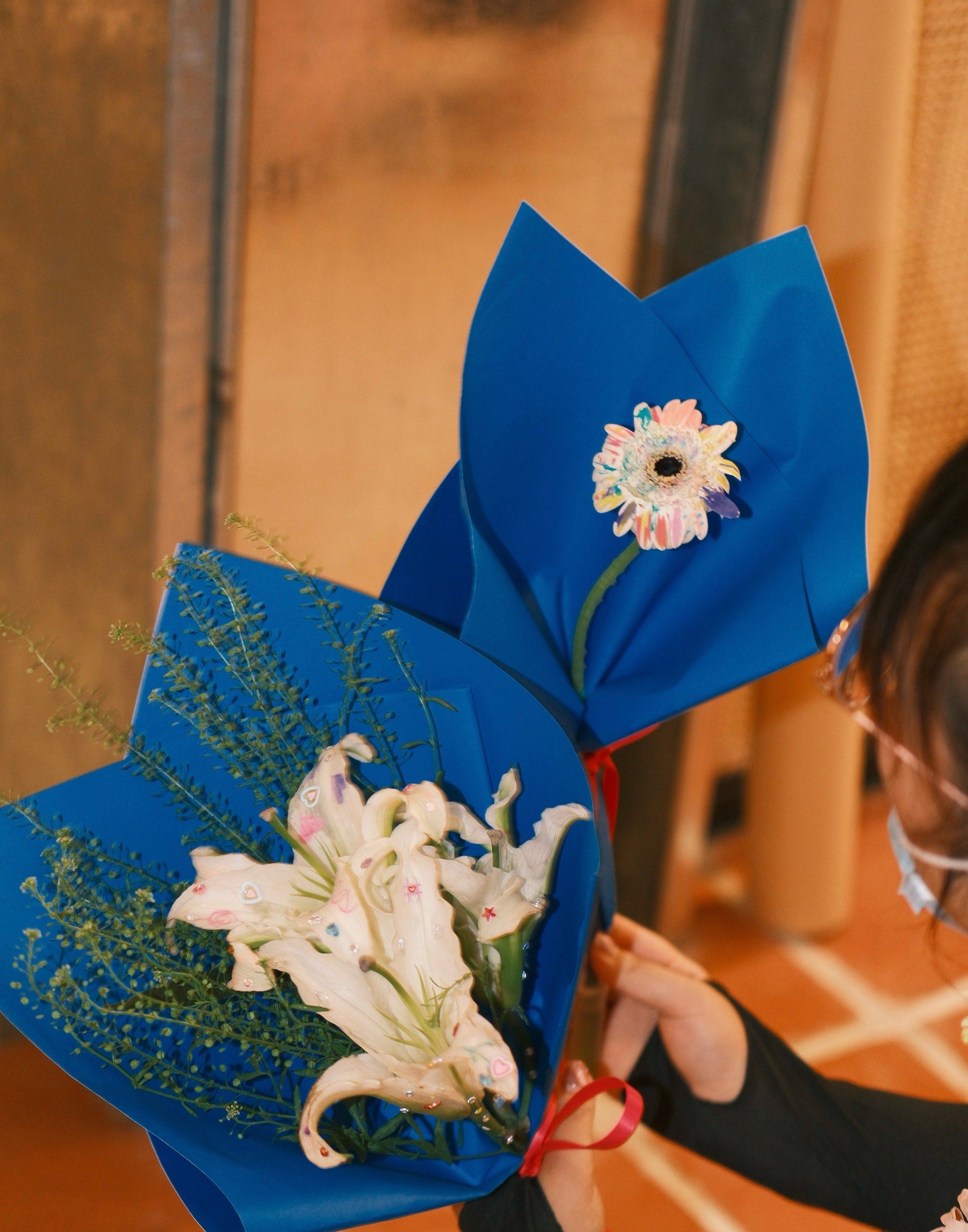 涂鸦花束diy,不一样的教师节礼物!