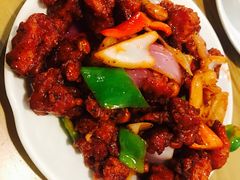椒香虾仁爆鸡球-陈傻子餐厅(世纪都会店)