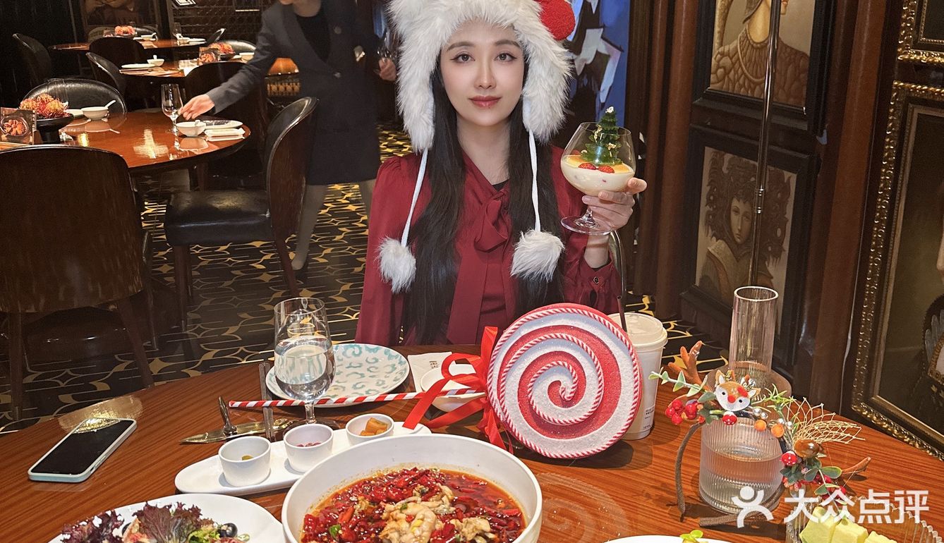 在万象城吃到了圣诞主题的漂亮饭
