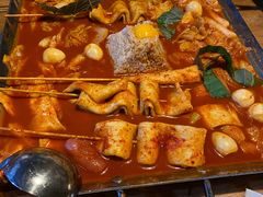 鱼饼火山炒年糕-包装马车·韩国料理·포장마차