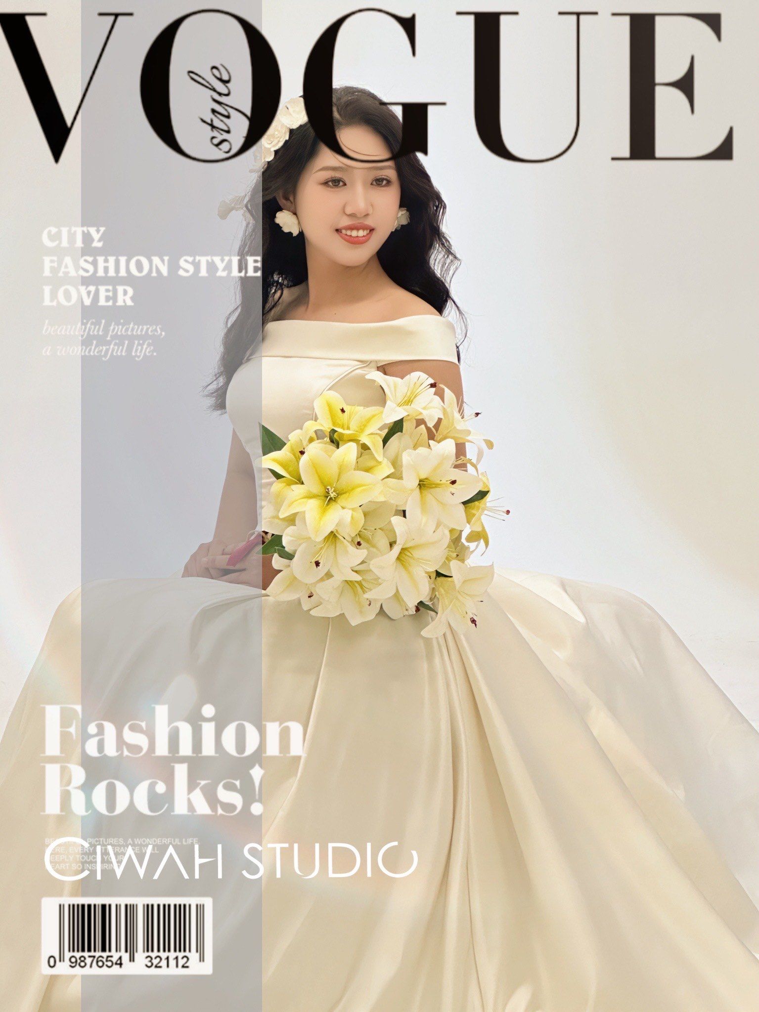 散发新娘造型,太仙了吧