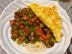茄子肉丁小公鸡双拼拌面-文三里屯面馆(三里屯店)