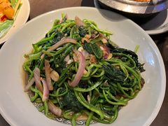 马拉盏炒菠菜-大头虾越式风味餐厅(光明广场店)