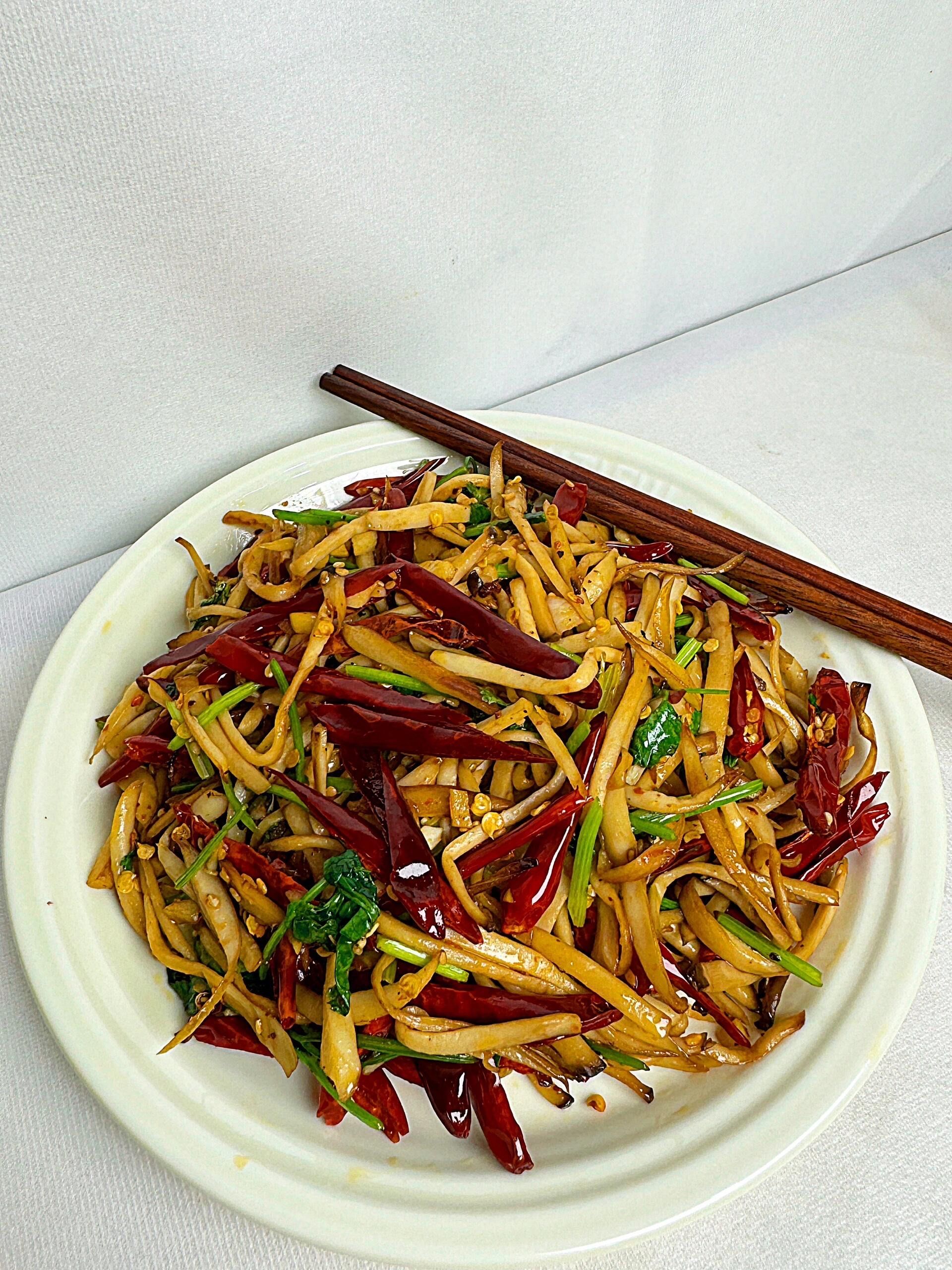 在家做饭🍳干煸杏鲍菇