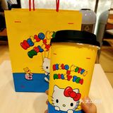 Hello Kitty联名纸杯+奶香瓜茶！