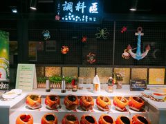 自助调料区-格瑞欧海鲜自助烤肉火锅(光彩店)