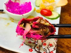 火龙果卷饼-甘味食堂(素食料理/蔬食料理/恆春美食)