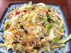 鸡蛋肉丝炒兴化粉-福州人铭小吃