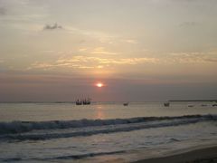 日落-金巴兰海滩烛光bbq