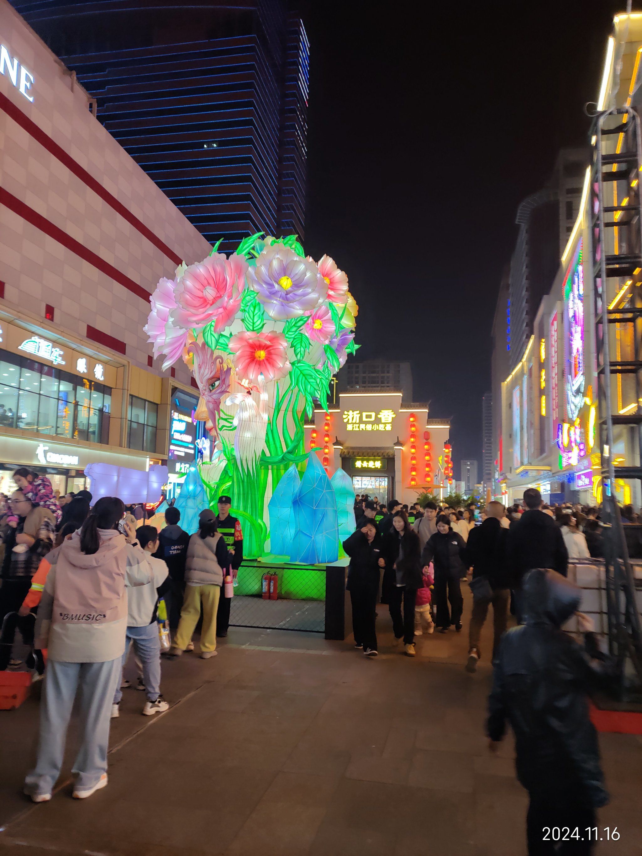 石家庄步行街灯展