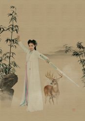 -后宫·古装汉服京剧儿童亲子全家福摄影