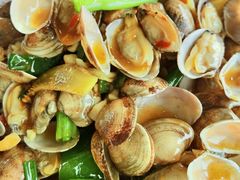 姜葱炒花甲-七鲜渔港美食餐厅(巽寮湾海景店)