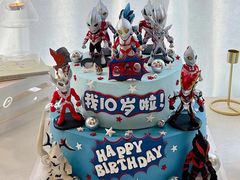 -咖咖熊蛋糕定制·英国蓝风车动物性淡奶油