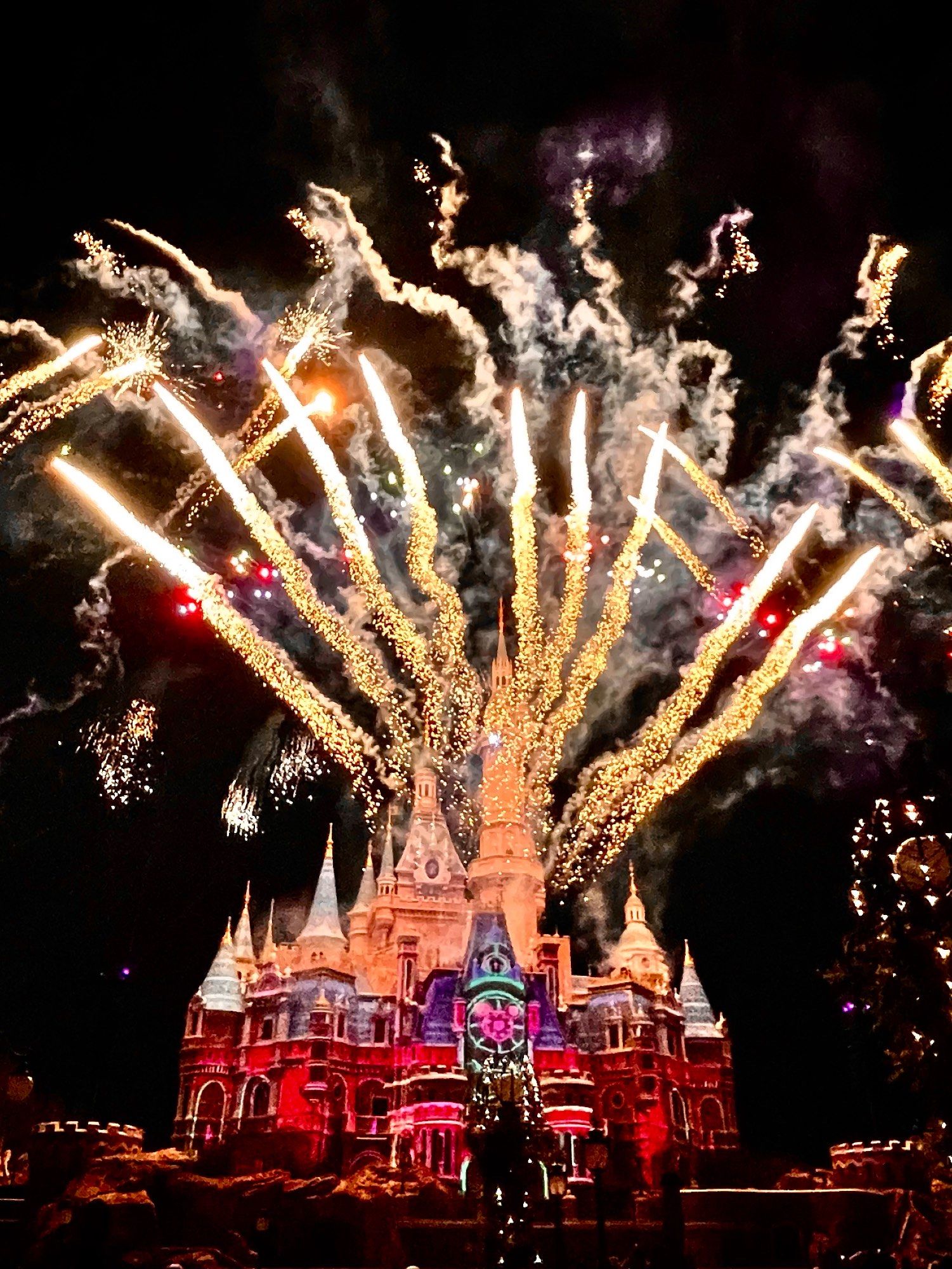 迪士尼烟花秀,新年快乐!