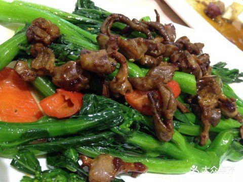 惠爱酒楼(东堤店)菜心炒鸡杂图片 - 第374张