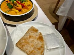 咖喱时蔬配手抓饼-若蘭慈·无国界素食料理(欢乐海岸店)