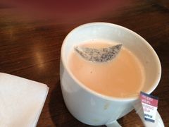 新品苹果红茶拿铁，可惜奶油被＂干掉＂了-星巴克(北辰西路店)
