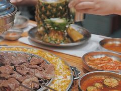 调味牛五花肉-青瓦炭韩潮烤肉(花园道店)