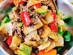 干锅台蘑土豆片-五台山正觉全素斋