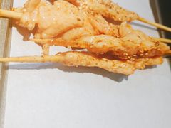 辛安鸡肉串-阿里巴巴海鲜烧烤家常菜(黄岛店)