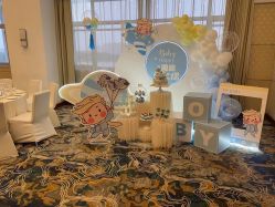 -11 Baby百日宴生日气球创意布置