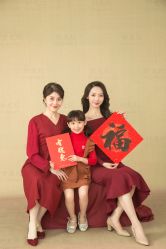 -时光纪亲子全家福照相馆(静安店母女写真父母纪念照)
