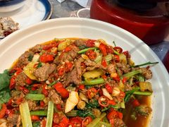 小炒黄牛肉-农家湘菜(安亭店)