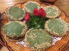 绿茶芋泥饼-禧和源养生素食茶馆