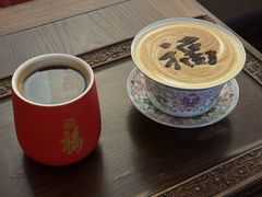 万春金福拿铁（热）-萬春金福下午茶(故宫店)