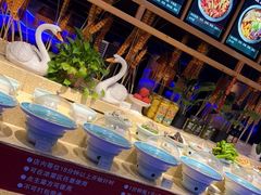 自助调料区-挂雪铁锅炖大鹅