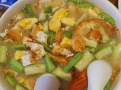 丝瓜烩荷包蛋-兔槽江湖菜·重庆璧山兔(水围店)