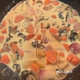 鸡腿奶味咖喱拌面