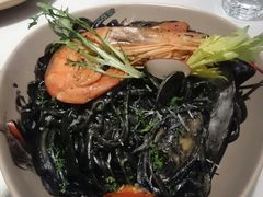 大虾海鲜墨鱼汁扁面-打趸BTC·Breaktime cafe(北京路店)