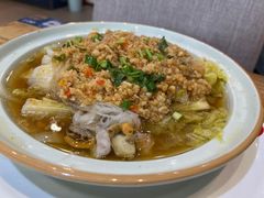 蒜茸双鲜娃娃菜-小船渔村•大连菜•大连焖鱼(明泽街店)