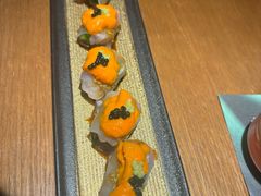 鲷鱼甜虾春菊卷海胆-水之惠鲜鱼料理(王府大街店)